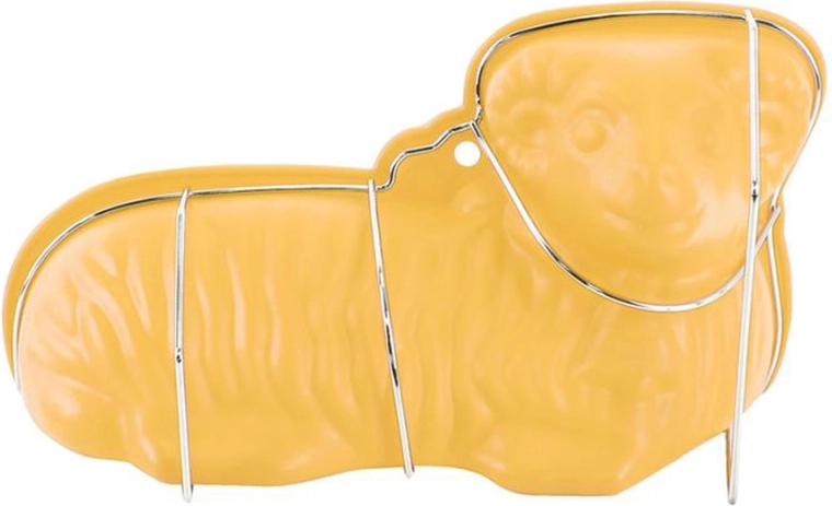 Molde de silicona para cordero con soporte metálico 32 × 16 × 9 cm