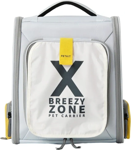 Petkit Breezy X zone mochila transportadora para mascotas gris