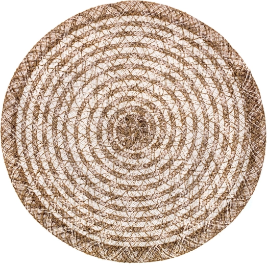 Mantel individual redondo de yute LINEN 38 cm