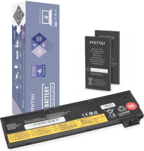 Batería MITSU para LENOVO ThinkPad T440/T450s/X240/X260/L450/L460 11.4 V 2060 mAh (24 Wh)
