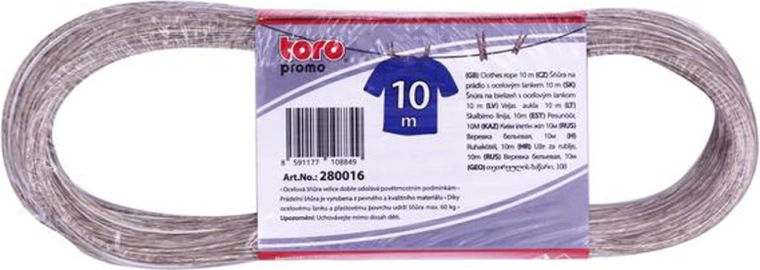 Cuerda para tender con cable de acero 10 m, diámetro 2,2 mm