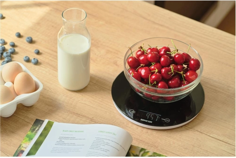 Función Tare para pesar ingredientes adicionalmente