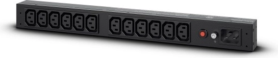 PDU básico 1U 16A, 1x C20, 12x C13