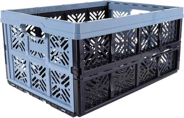 Caja plegable de transporte 32 l, 48 × 35 × 23 cm, azul nórdico