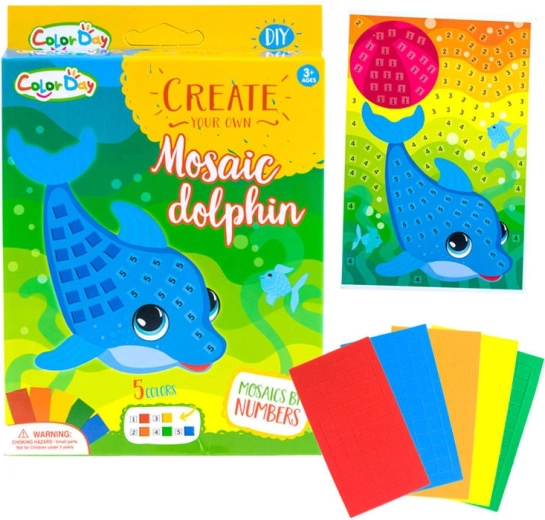 Mosaico creativo de espuma – set artístico autoadhesivo – Mosaico