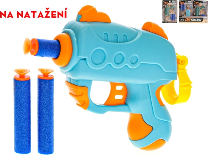 Pistola infantil de muelle con diana y munición de espuma 3 uds.