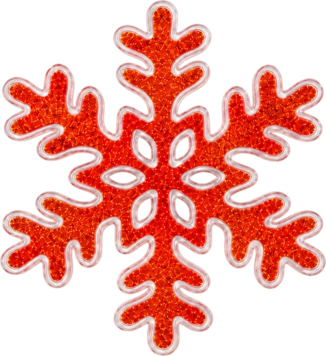 Copo de nieve navideño brillante