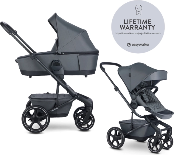 Easywalker Harvey⁵ Premium cochecito combinado 2 en 1 Mineral Grey LITE RWS
