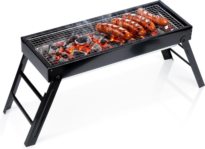 Vilde parrilla portátil plegable de carbón 77 × 23 × 31 cm