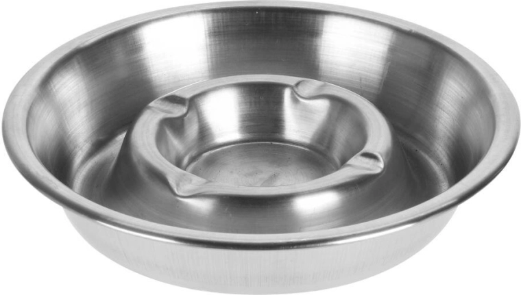 Cenicero de mesa de acero inoxidable 13 cm
