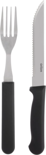 Orion set de steak cuchillo y tenedor 2 uds