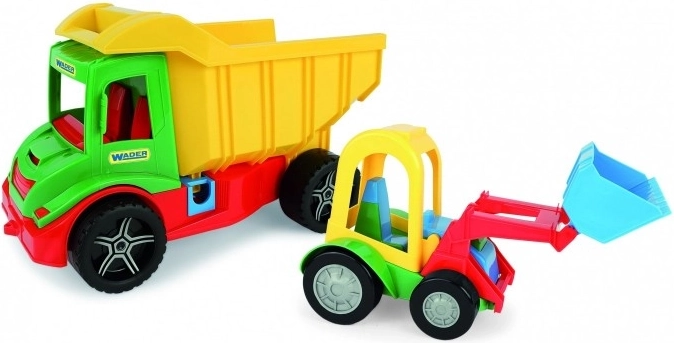 Vehículos Multi Truck con volquete y cargador buggy