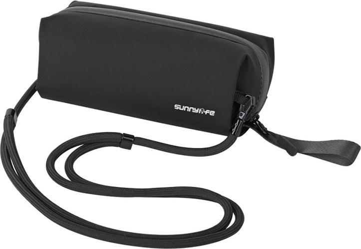 Bolsa Sunnylife para DJI Osmo Pocket 3, Insta360 GO, cámara deportiva y smartphone (negra)