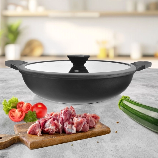 Tapa de vidrio para controlar sin pérdida de calor