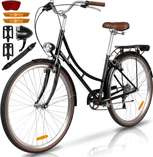 Bicicleta urbana para mujer Avilo black