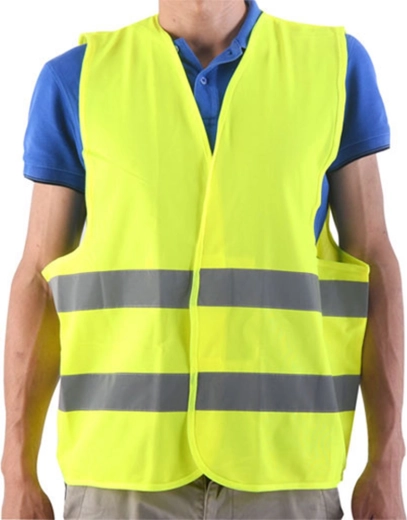 Chaleco de seguridad reflectante amarillo de clase 2, XL