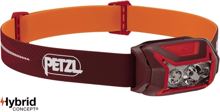 Petzl Actik core red linterna frontal recargable, roja