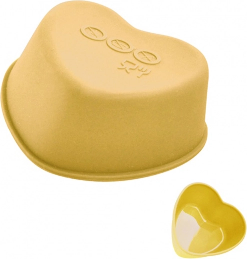 Cápsulas de silicona para muffins TORO corazón 7,5 cm, 3 uds