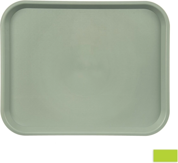 Bandeja de servir de plástico de UH verde 45,5 × 35,5 cm - 1 pieza
