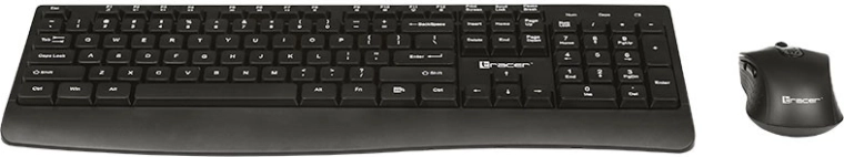 Teclado de tamaño completo con reposamuñecas