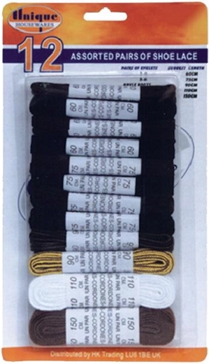 Cordones para zapatos, set de 12 pares