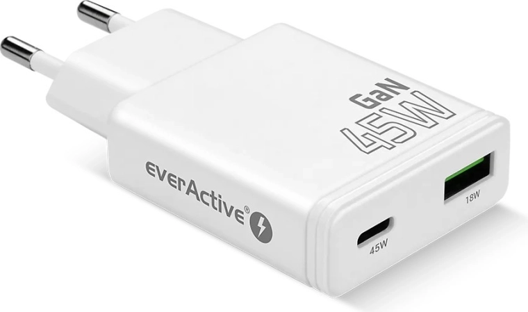 Carga rápida mediante USB‑C PD hasta 45 W