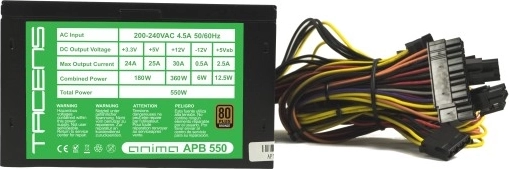 Alimentación eficiente y estable de 550 W