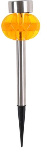 Luz solar de jardín 8 × 34 cm plástico/acero inoxidable, LED