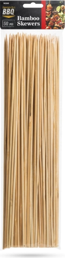 Brochetas de bambú para barbacoa de 30 cm, 100 unidades