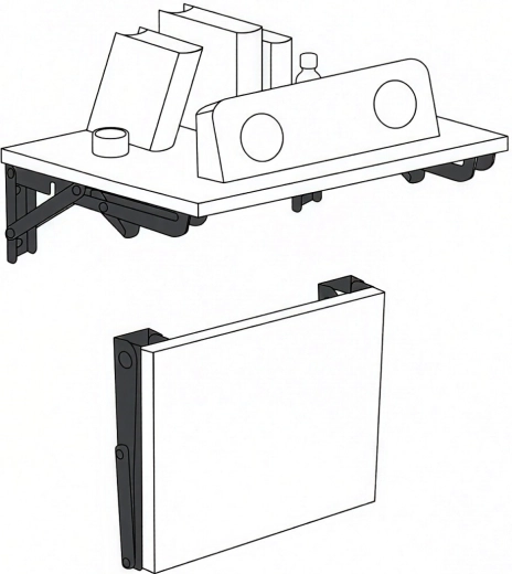 Soporte estable para estante, tablero de trabajo y mesa