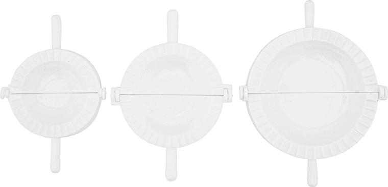 Juego de 3 moldes para pierogi 7,5/8,5/10 cm