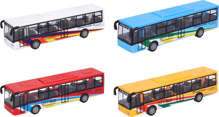 Autobús metálico de 15 cm - 1 unidad