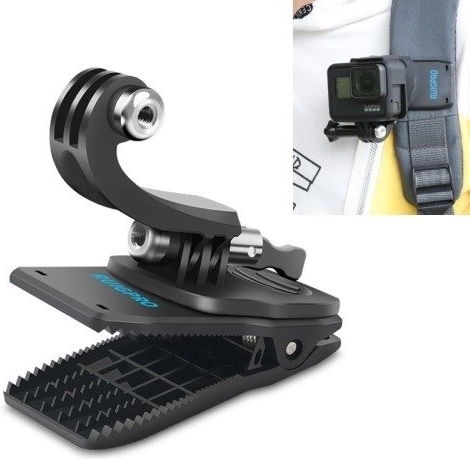 Soporte con clip giratorio 360° RUIGPRO para cámaras de acción y DJI Osmo Action
