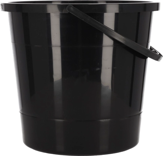 Cubo de 10 l – negro, fabricación polaca