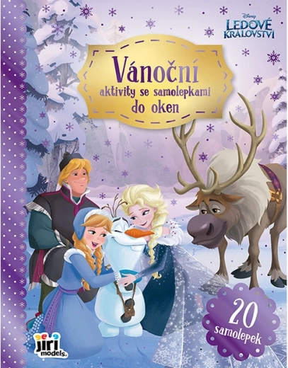Actividades navideñas con pegatinas estáticas para ventana Frozen