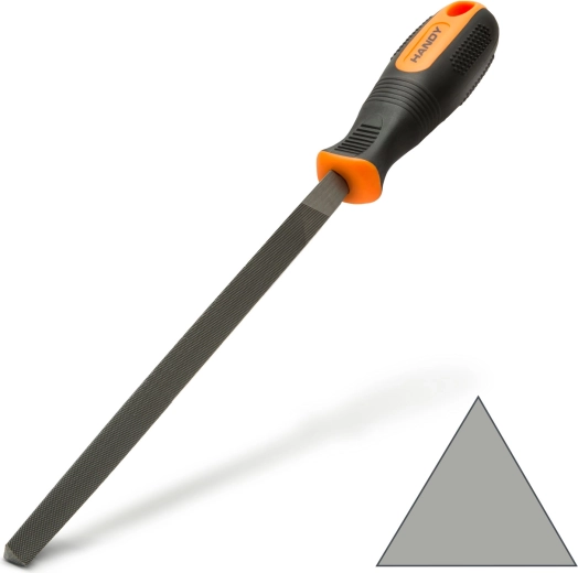 Lima triangular para madera y metal, grano medio