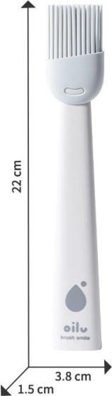 Brocha de silicona Oilu blanca