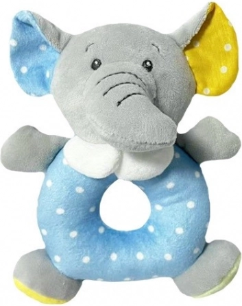 Sonajero elefante 18 cm, multicolor