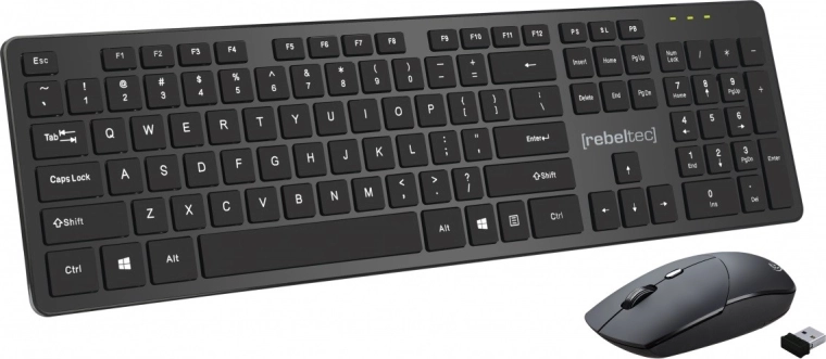 Teclado y ratón inalámbricos Rebeltec