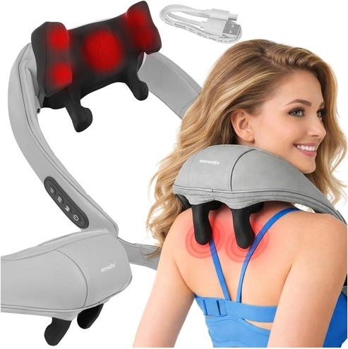 Masajeador shiatsu inalámbrico para cuello con calor ISOMEDIX