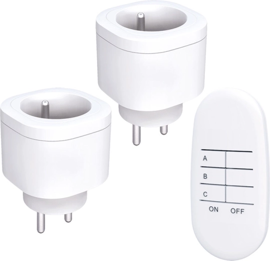 Enchufes con control remoto Solight con mando a distancia - 3 uds.