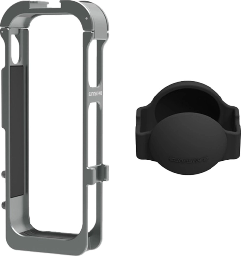 Sunnylife marco magnético metálico con tapa de lente de silicona para INSTA360 X5