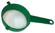 Colador de cocina de plástico de 25 cm con mango