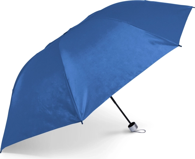 Paraguas plegable azul marino con un diámetro de 96 cm