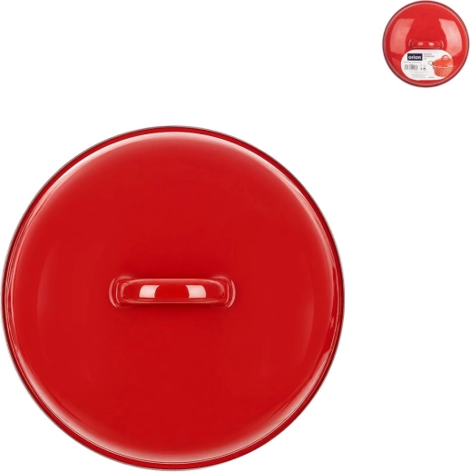 Tapa esmaltada Lem 17 cm roja