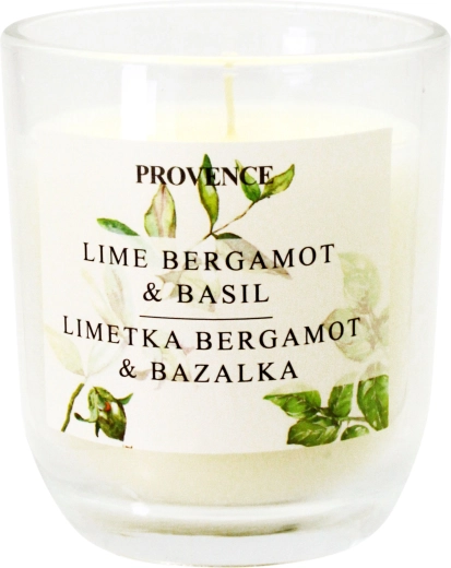 Vela aromática en vaso de vidrio lima y bergamota 158 g