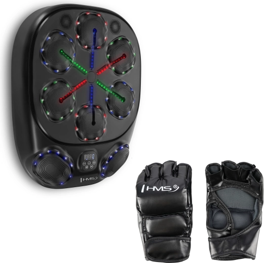 Objetivo de boxeo electrónico con LED, Bluetooth y guantes HMS TB10