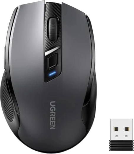 Ratón inalámbrico Ugreen MU006 silent click 2,4 GHz negro