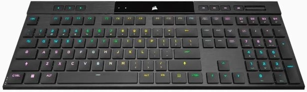 Teclado mecánico inalámbrico Corsair K100 RGB Air Ultra Thin Cherry MX