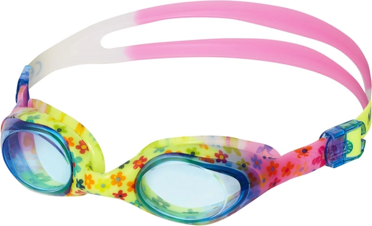Gafas de natación infantiles NILS Aqua NQG170FAF con flores azules